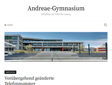 Tablet Screenshot of andreae-gymnasium.de